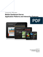 Mobile Dashboard Server Application Patterns and Interactive Features