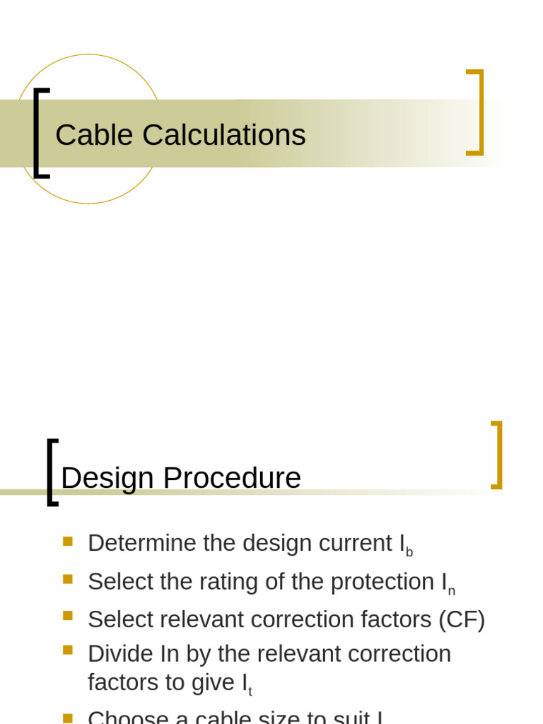 Cable Calculations (Domestic) | PDF | Fuse (Electrical) | Mains Electricity