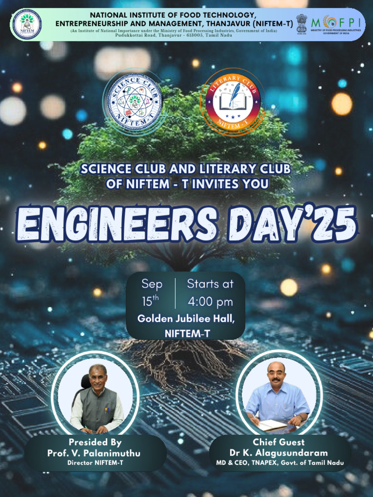 Engineers Day 2025 Event at NIFTEM-T | PDF