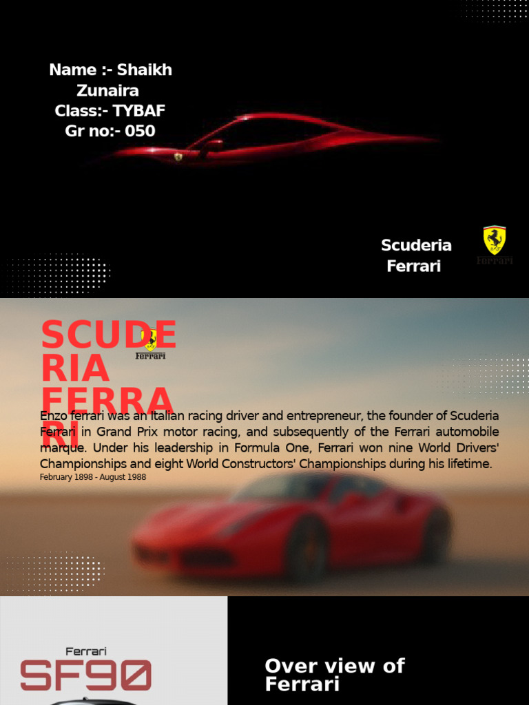 Scuderia Ferrari Financial Overview & Strategies | PDF | Formula One ...