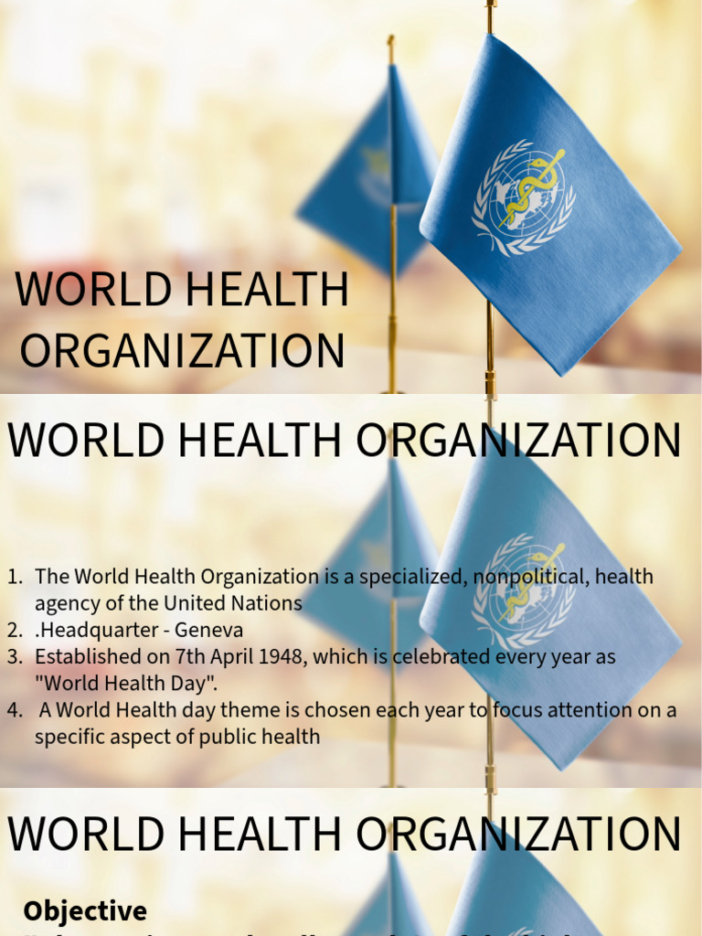 Overview of the World Health Organization | PDF | World Health Organization