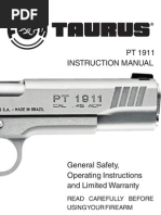 Instruction Manual PT 1911: Read Carefully Before Using Your Firearm