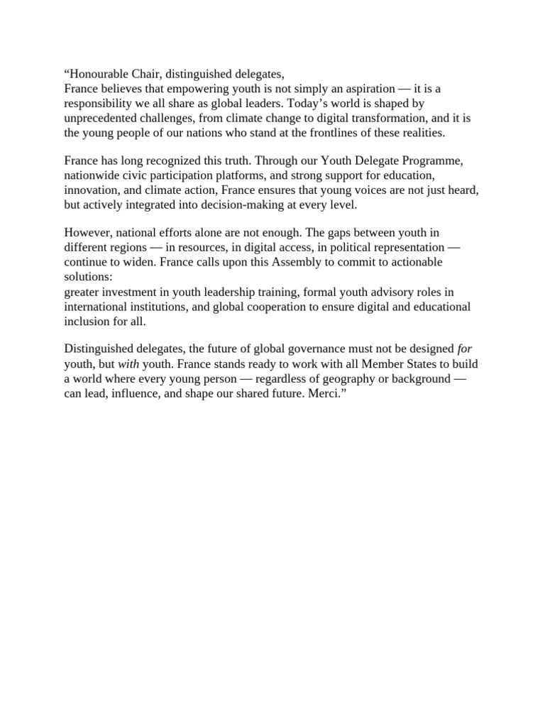 Empowering Youth for Global Leadership | PDF