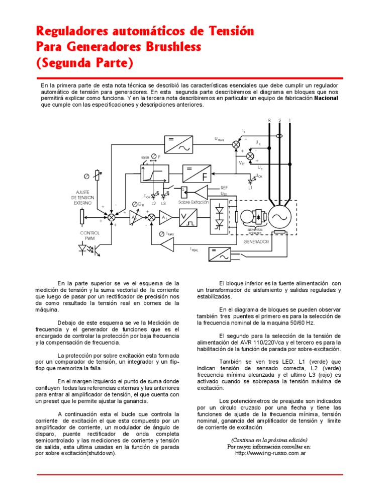 Diagrama de AVR para Generadores | PDF | Tecnología
