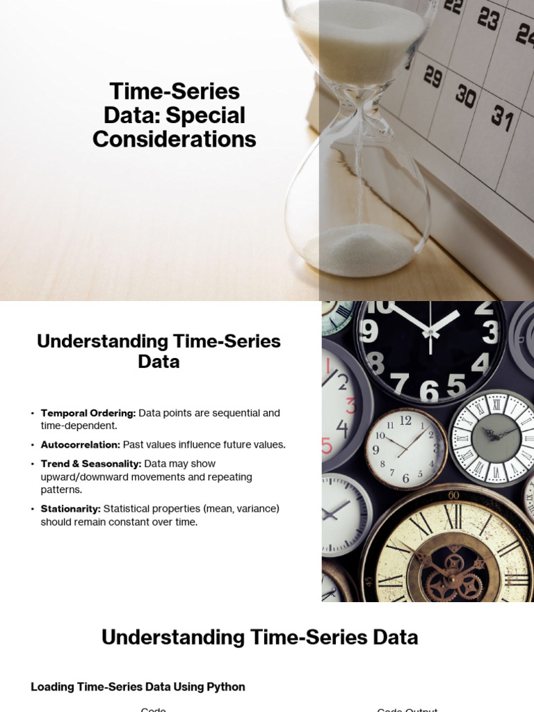 Time-Series Data Analysis Techniques | PDF | Time Series | Stationary ...