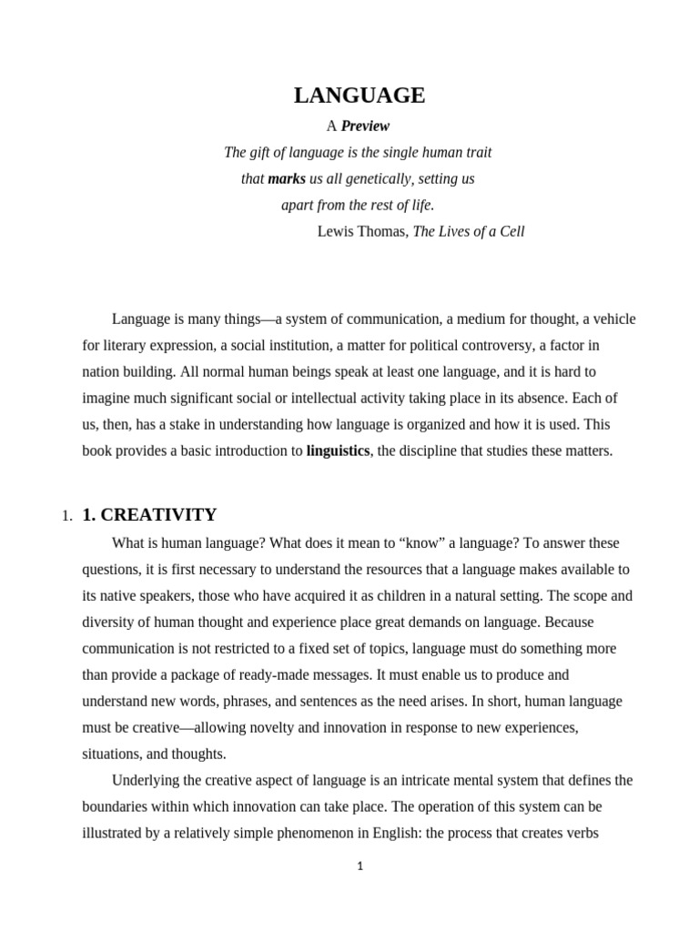 Understanding Language and Linguistics | PDF | Linguistics | Word