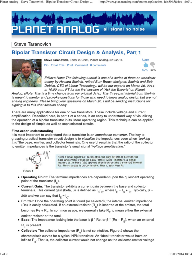 Bipolar Transistor Design Basics | PDF | Bipolar Junction Transistor ...