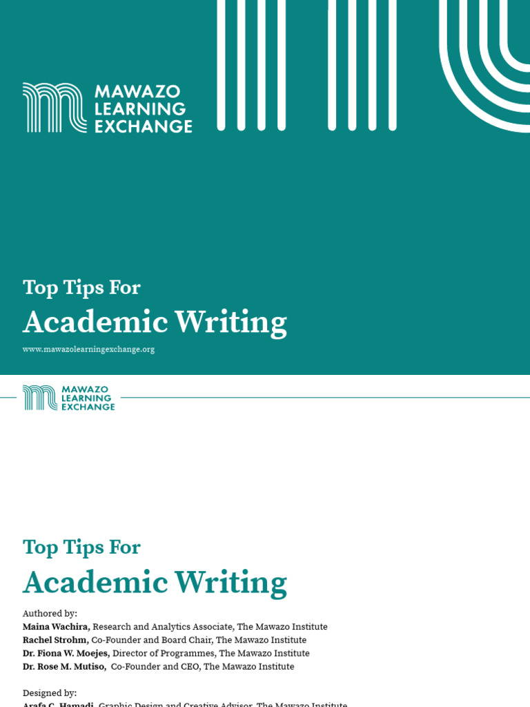 Top Tips For Academic Writingpublic | PDF | Human Communication