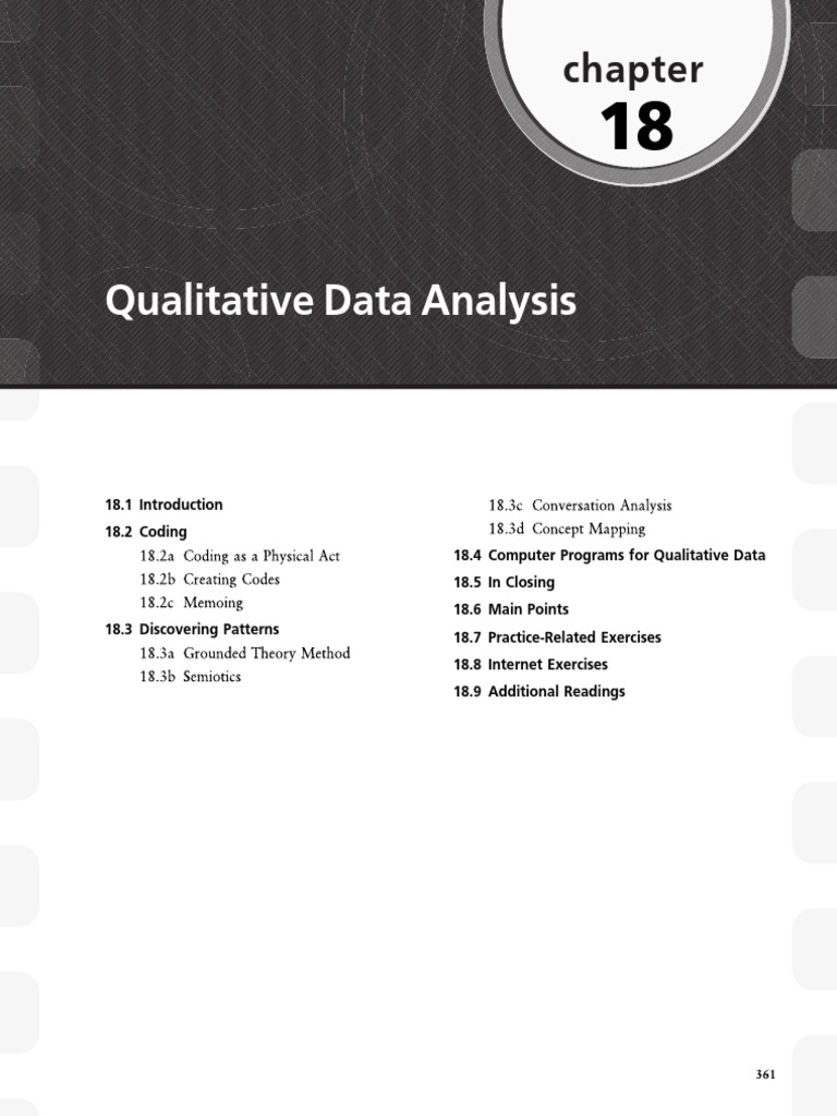 Qualitative Data Analysis Techniques | PDF