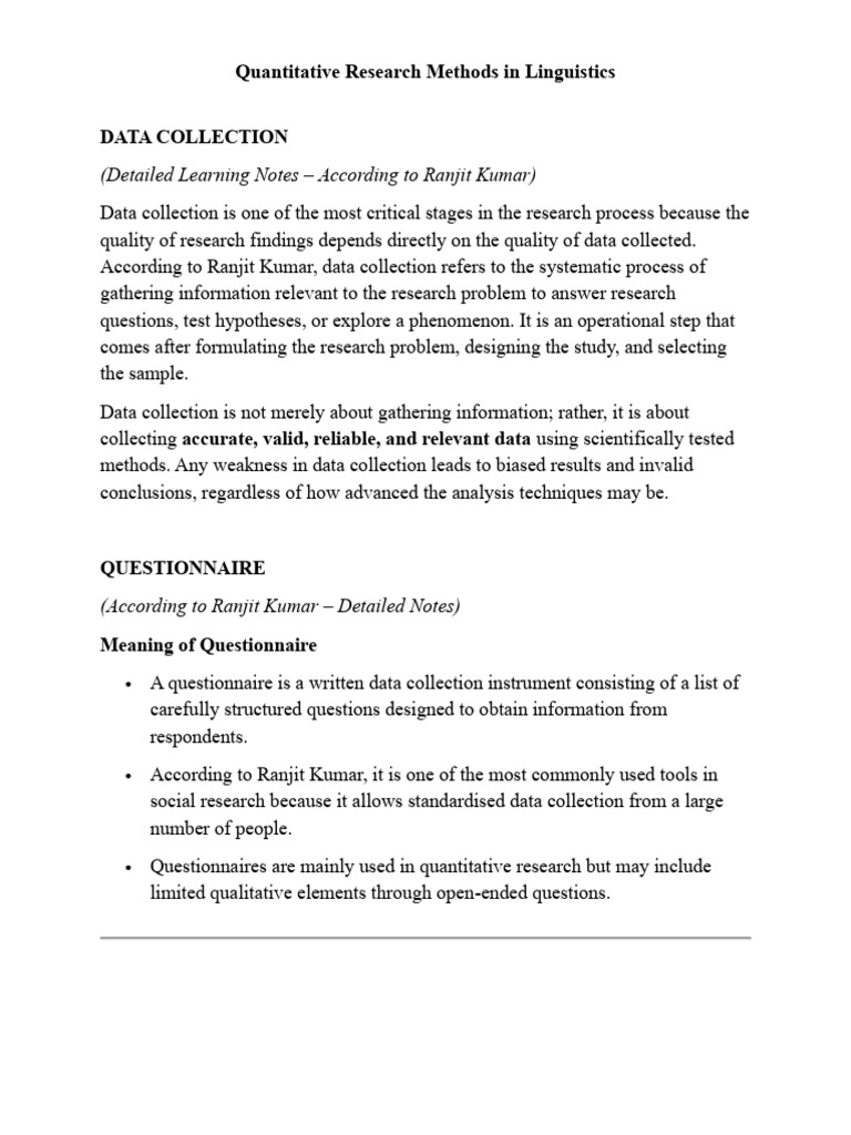 Quantitative Research Methods Overview | PDF | Sampling (Statistics ...