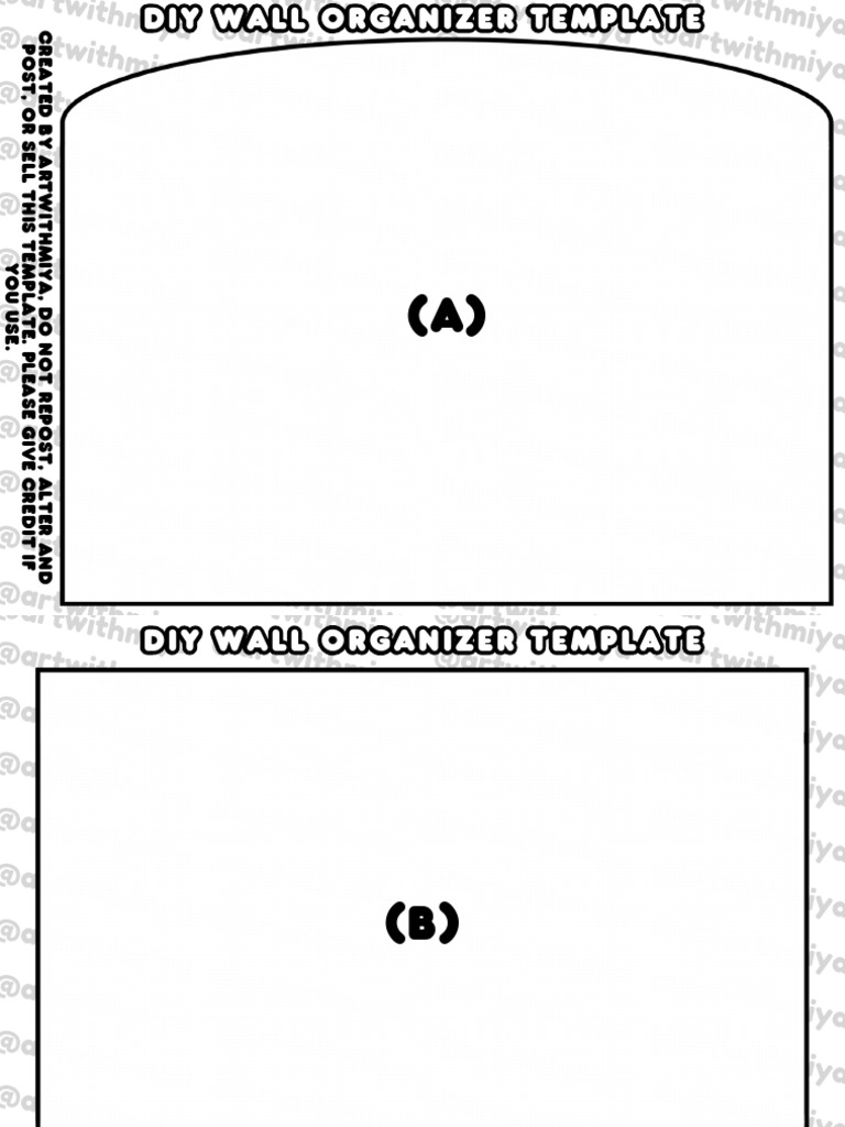 DIY Wall Organizer Template Guide | PDF