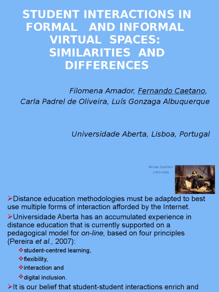 Student Interactions in Virtual Spaces | PDF | Curriculum | Space