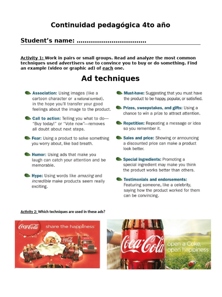 Analysing Ad Techniques | PDF