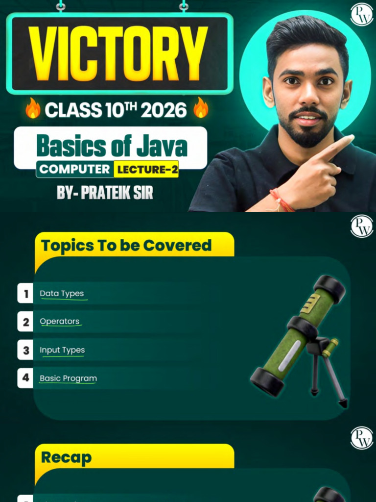 686ff01a966e93cf36a93ca8 - ## - Basics of Java 02 - Class Notes | PDF