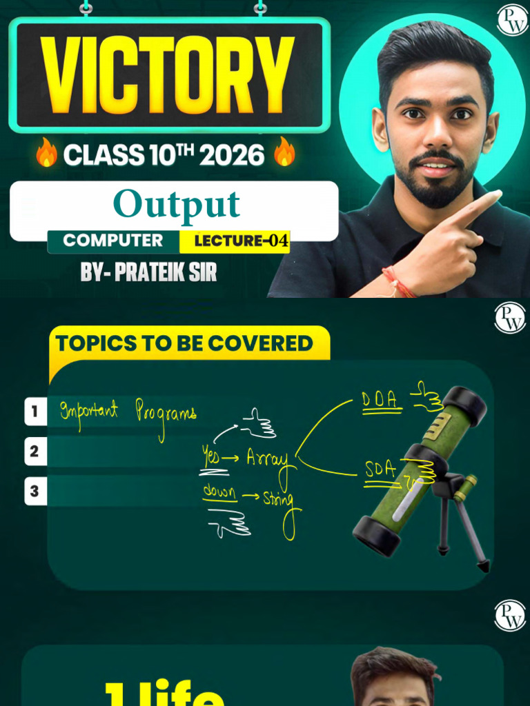 694421593eb0f7f1900804a4 - ## - Output 04 - Class Notes | PDF