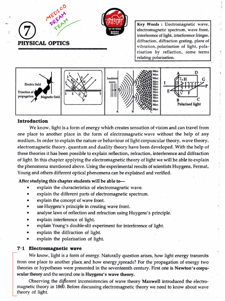 EV - Marked Text Book - Phycical Optics - by Dr. Jony - MEDICO - 2022 | PDF