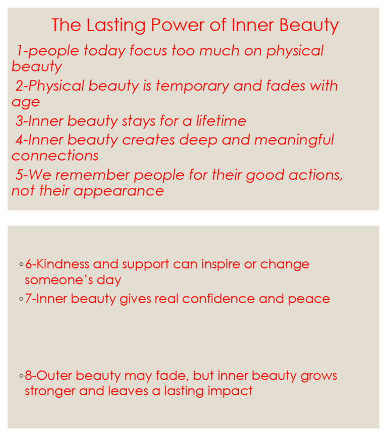 The Lasting Power of Inner Beauty | PDF