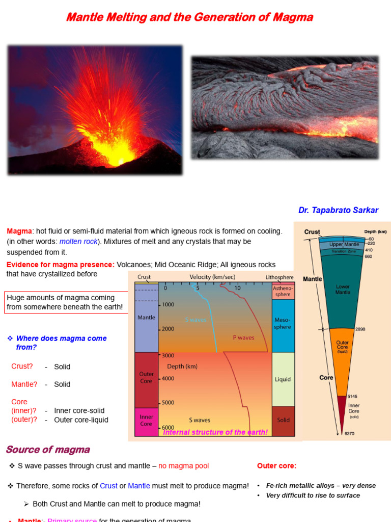 Mantle Melting and Magma Formation Insights | PDF | Magma | Igneous Rock