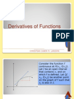 Derivatives of Functions: Christian Caben M. Larisma