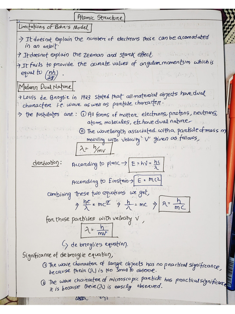 Atomic Structure Notes | PDF