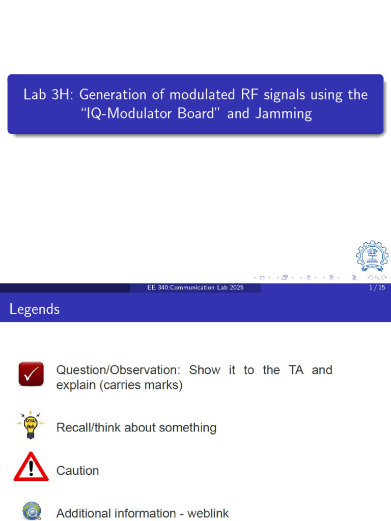 Modulated RF Signal Generation Lab | PDF | Phase (Waves) | Radio Wave