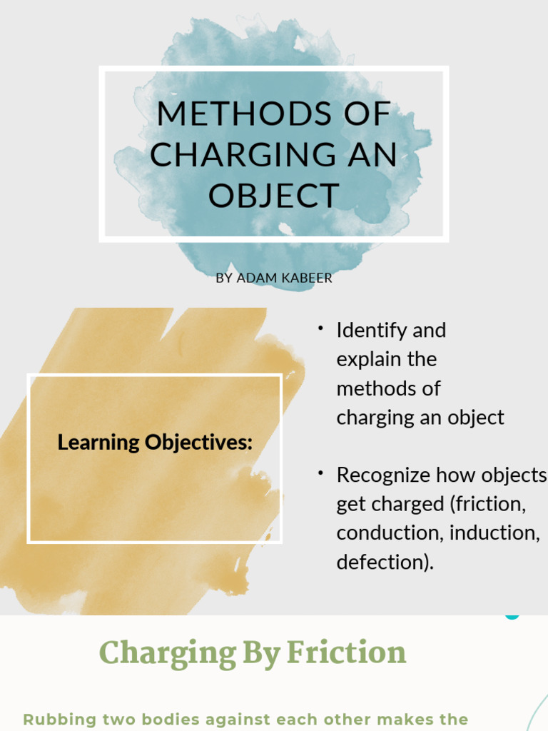 Methods of Charging Objects Explained | PDF