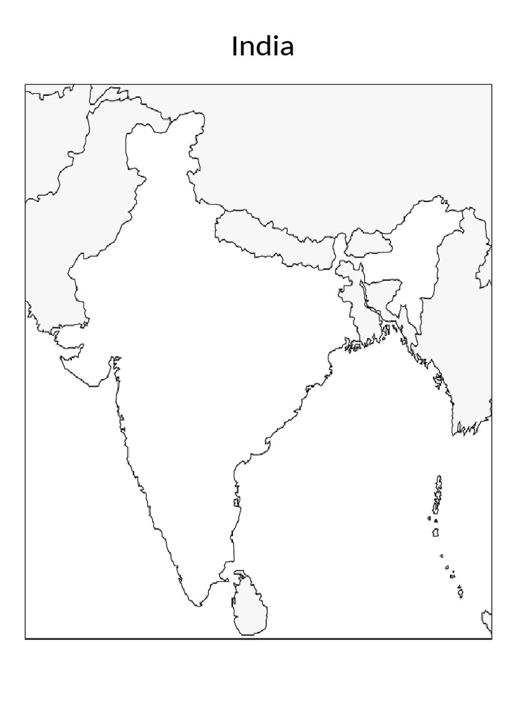 India Outline Map | PDF