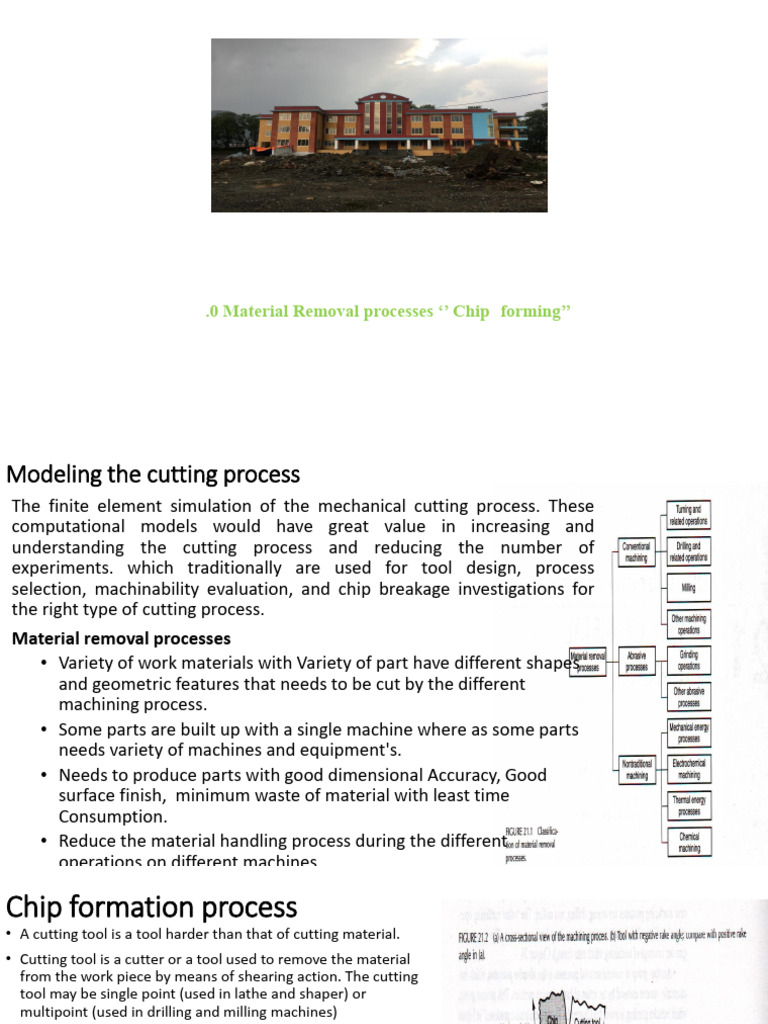 Chip Formation in Material Removal Processes | PDF | Tools | Industrial ...