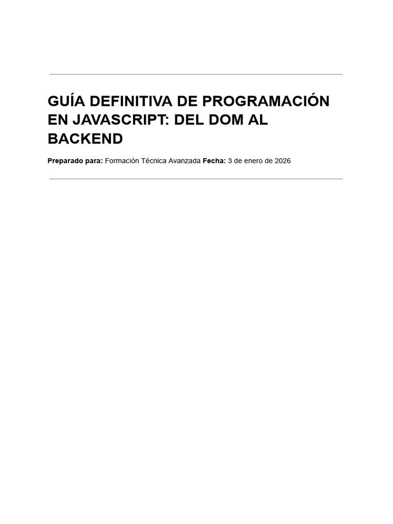 Guía Definitiva de Programación en Javascript - Del Dom Al Backend ...