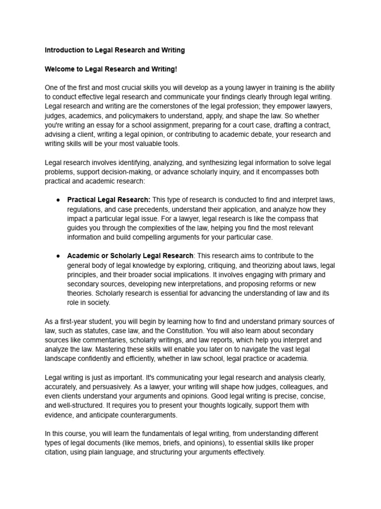 Legal R&W - Intro and Sources of Law-1 | PDF | Precedent | Treaty