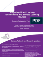 Integrating VLEs Into Blended Learning Courses