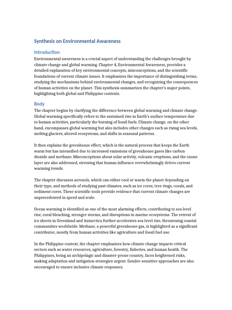 Understanding Climate Change Impacts | PDF | Climate Change | Climate