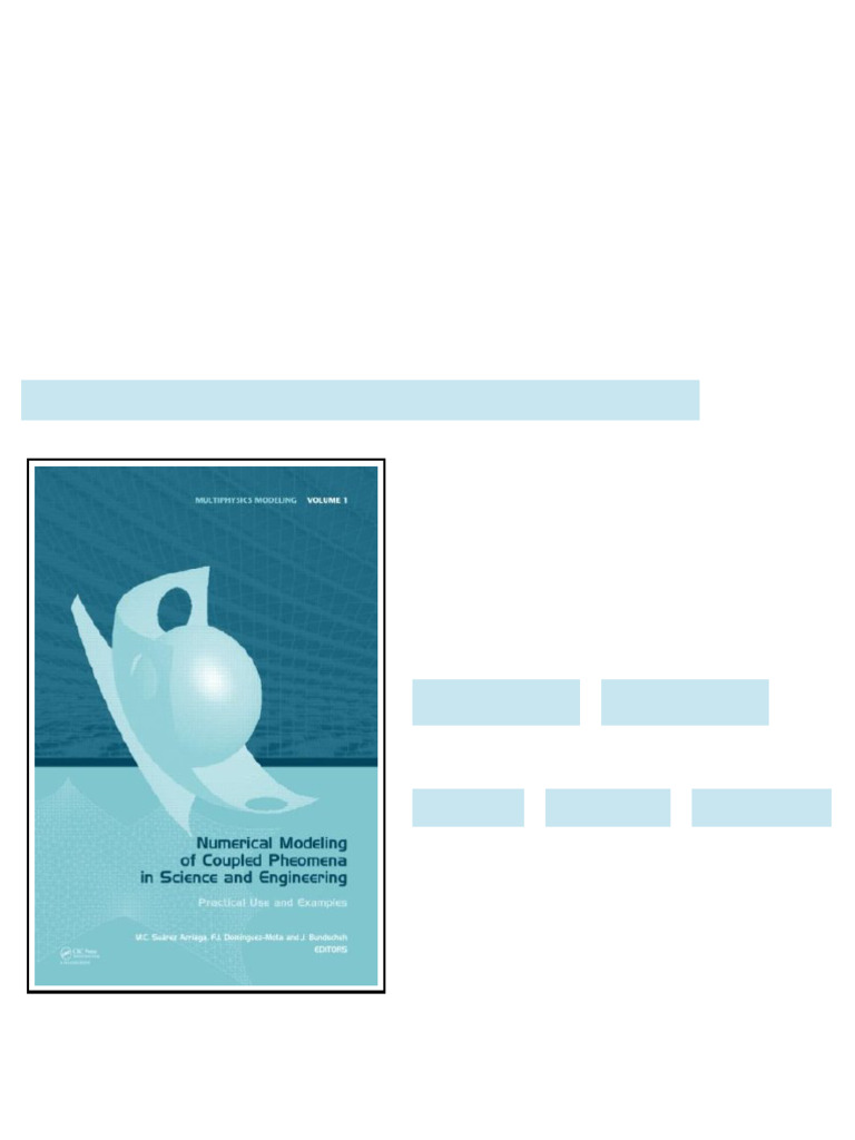 Numerical Modeling of Coupled Phenomena in Science and Engineering ...