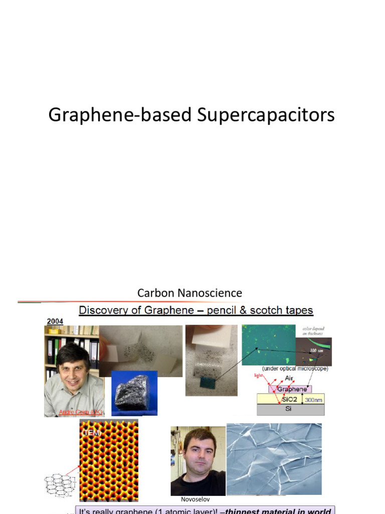 Lecture-Graphene Supercap | PDF | Graphene | Chemical Vapor Deposition