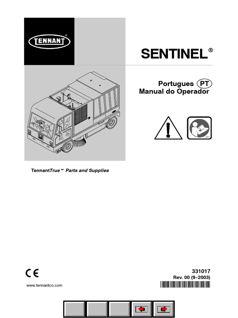 Manual do Operador Sentinel 331017 | PDF | Motores | Freio
