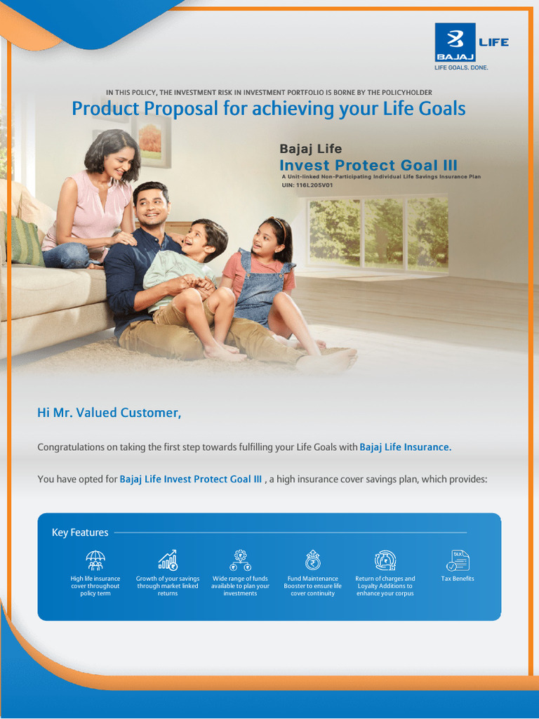 Bajaj Life Invest Protect Goal III Plan | PDF | Life Insurance | Insurance