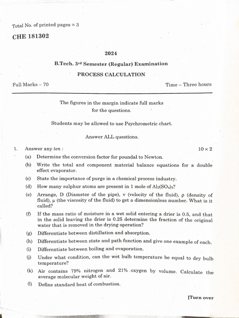 PC Question Paper | PDF