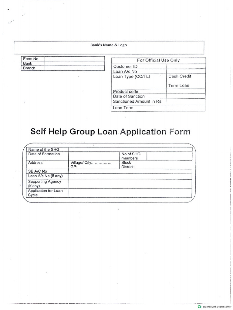 SHG Form | PDF