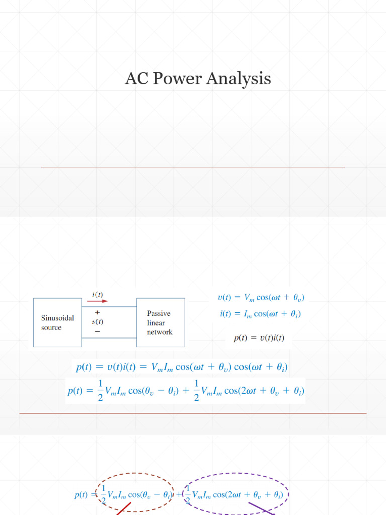 AC Power Analysis and Calculations | PDF | Ac Power | Electronics