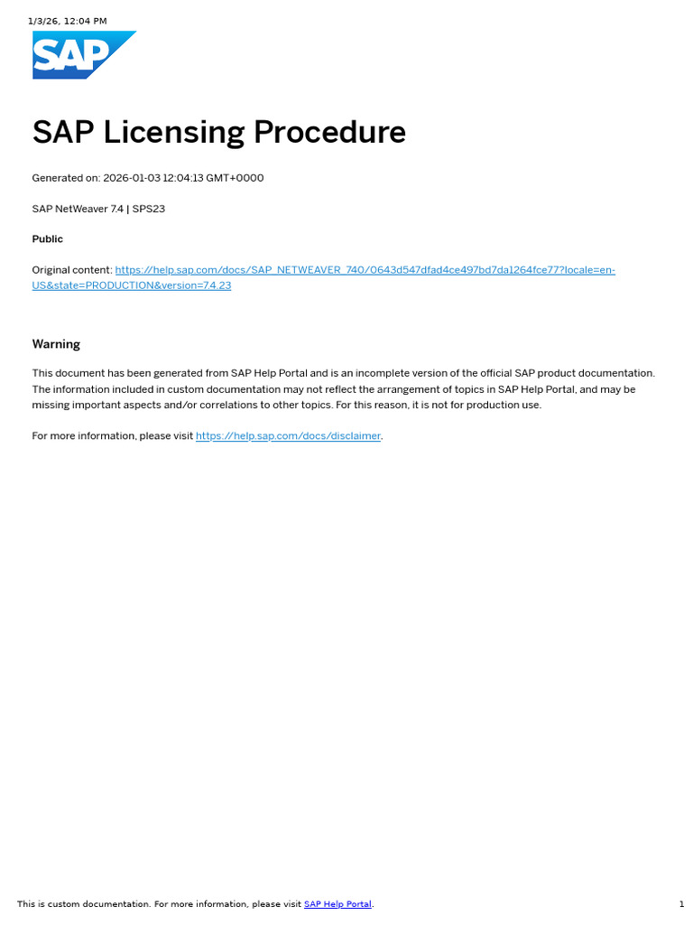 SAP License Key Management Guide | PDF | Computer File | Operating System