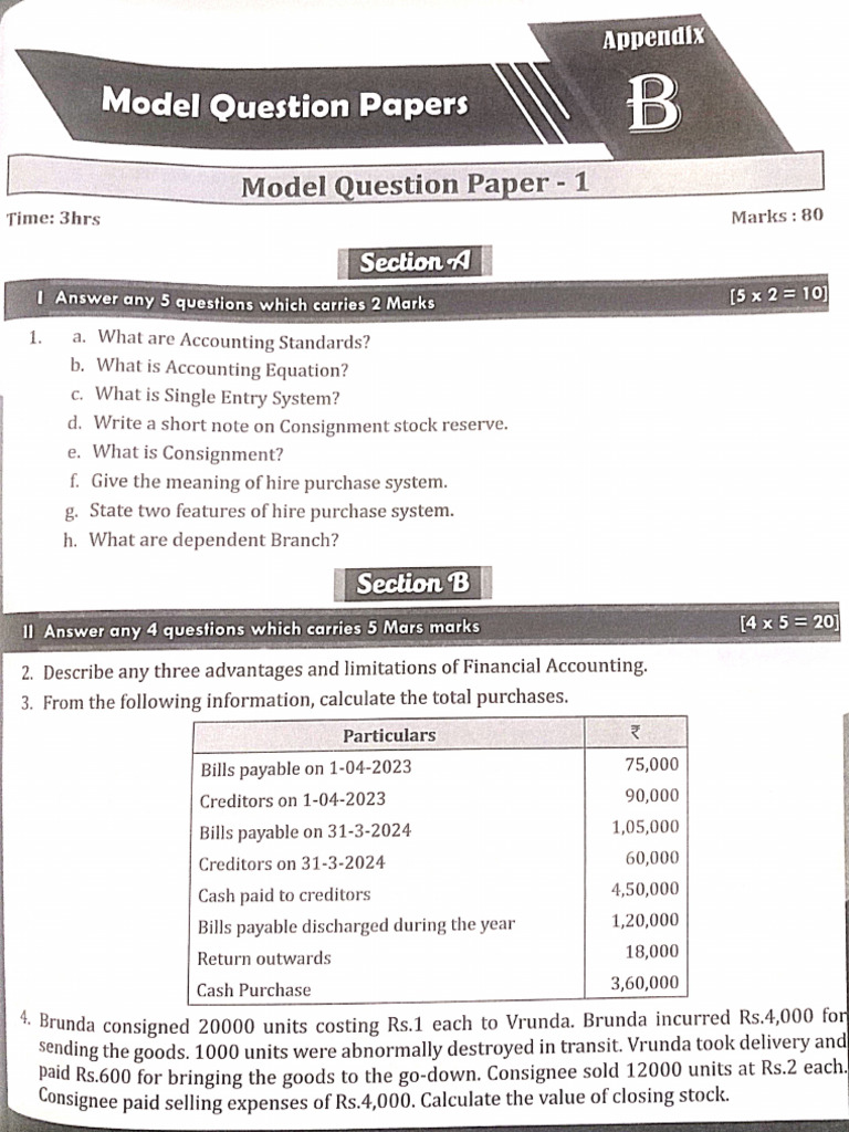 Model Paper FA 1 | PDF