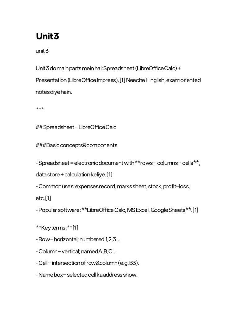 Unit 3 Important Questions Smpps Shaurya Dubey | PDF | Spreadsheet ...