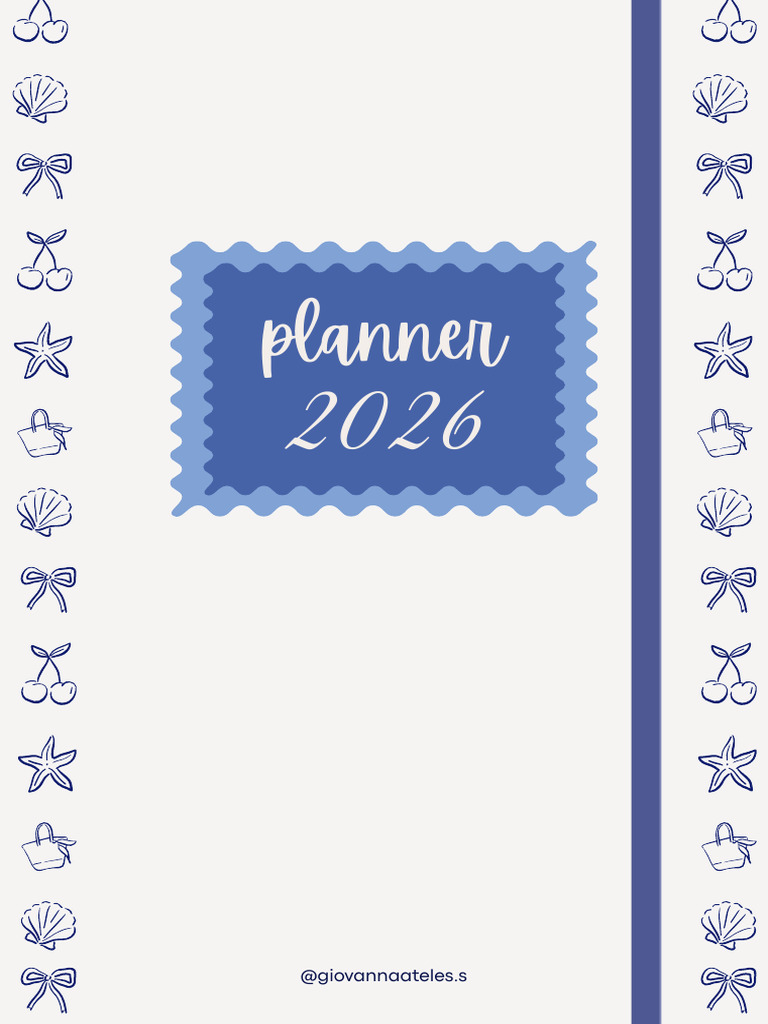 Planner 2026: Metas e Calendário | PDF