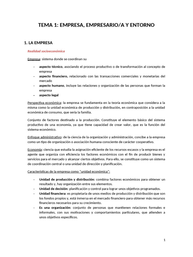 Tipos y funciones de la empresa moderna | PDF | Business | Economias