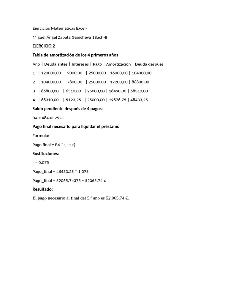Ejercicio 2 Mates | PDF