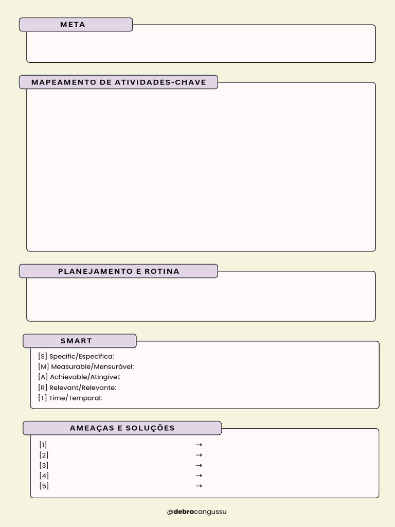 Planejamento de Metas | PDF