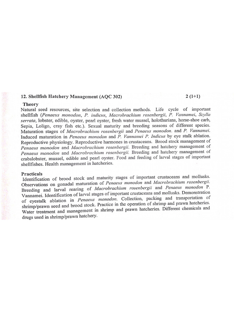 3rd BFSC 2nd Sem Syllabus | PDF
