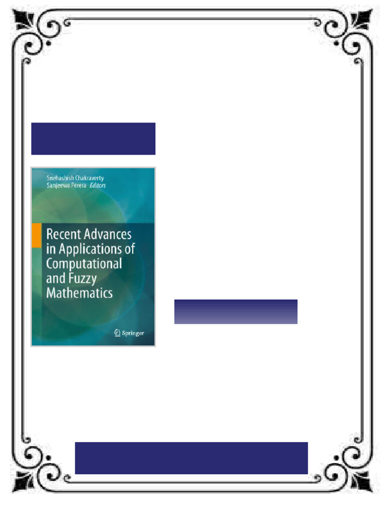 Recent Advances in Applications of Computational and Fuzzy Mathematics ...