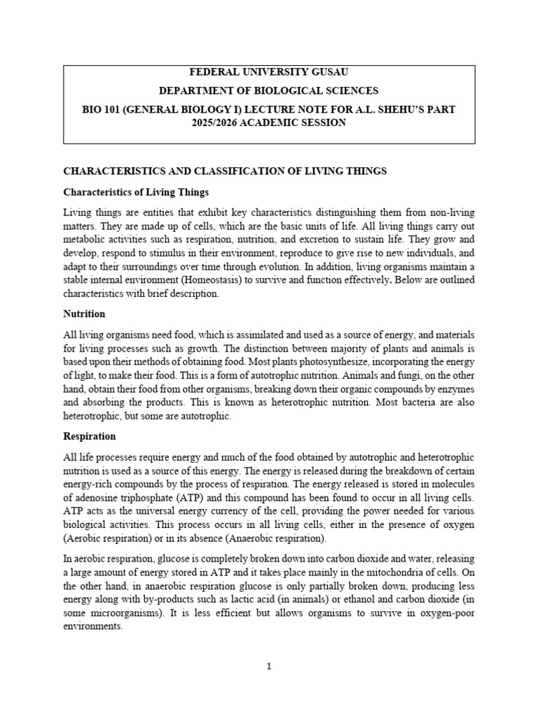 Characteristics and Classification of Life | PDF | Fungus | Fern
