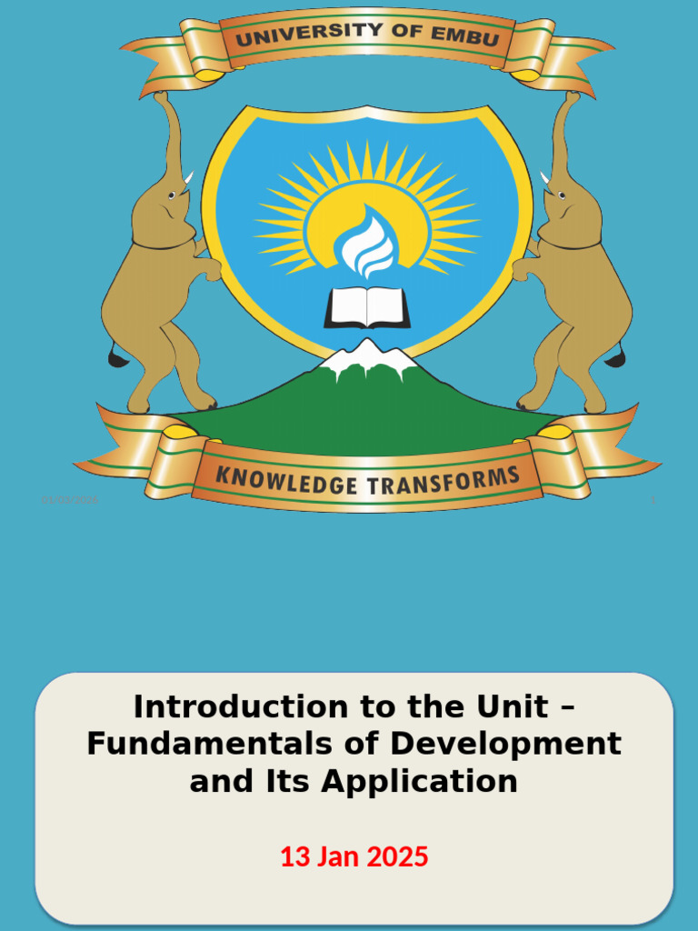 Fundamentals of Development Course Guide | PDF | Gross Domestic Product ...